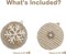 Farmhouse Christmas Ball Ornaments Set-70mm/2.76" Rustic Shatterproof Christmas Ball Ornaments Xmas Tree Decoration Hanging Ornaments for Xmas Party (12 Counts,Farmhouse)